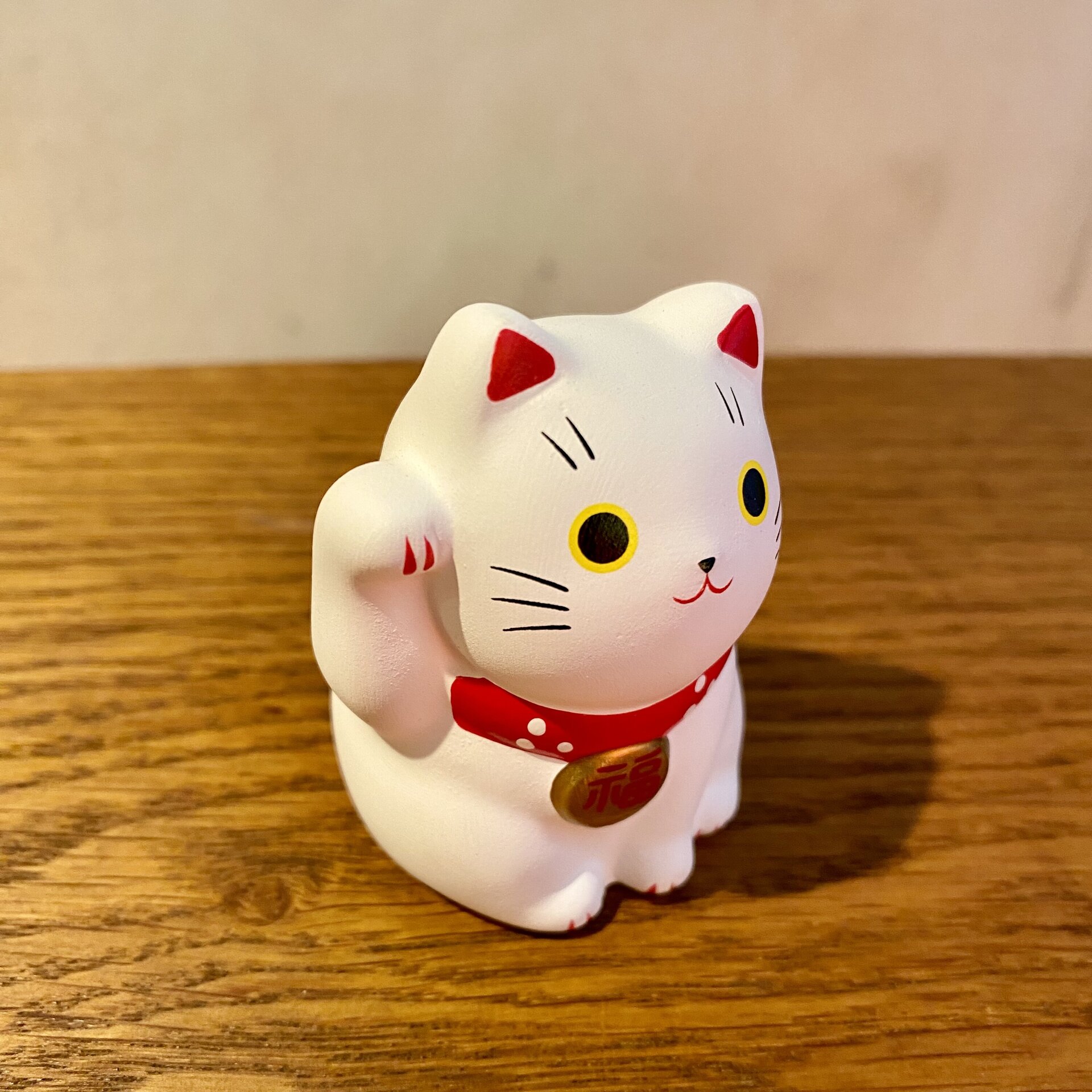 Maneki Neko Blanco ( Buena suerte y fortuna) - 3
