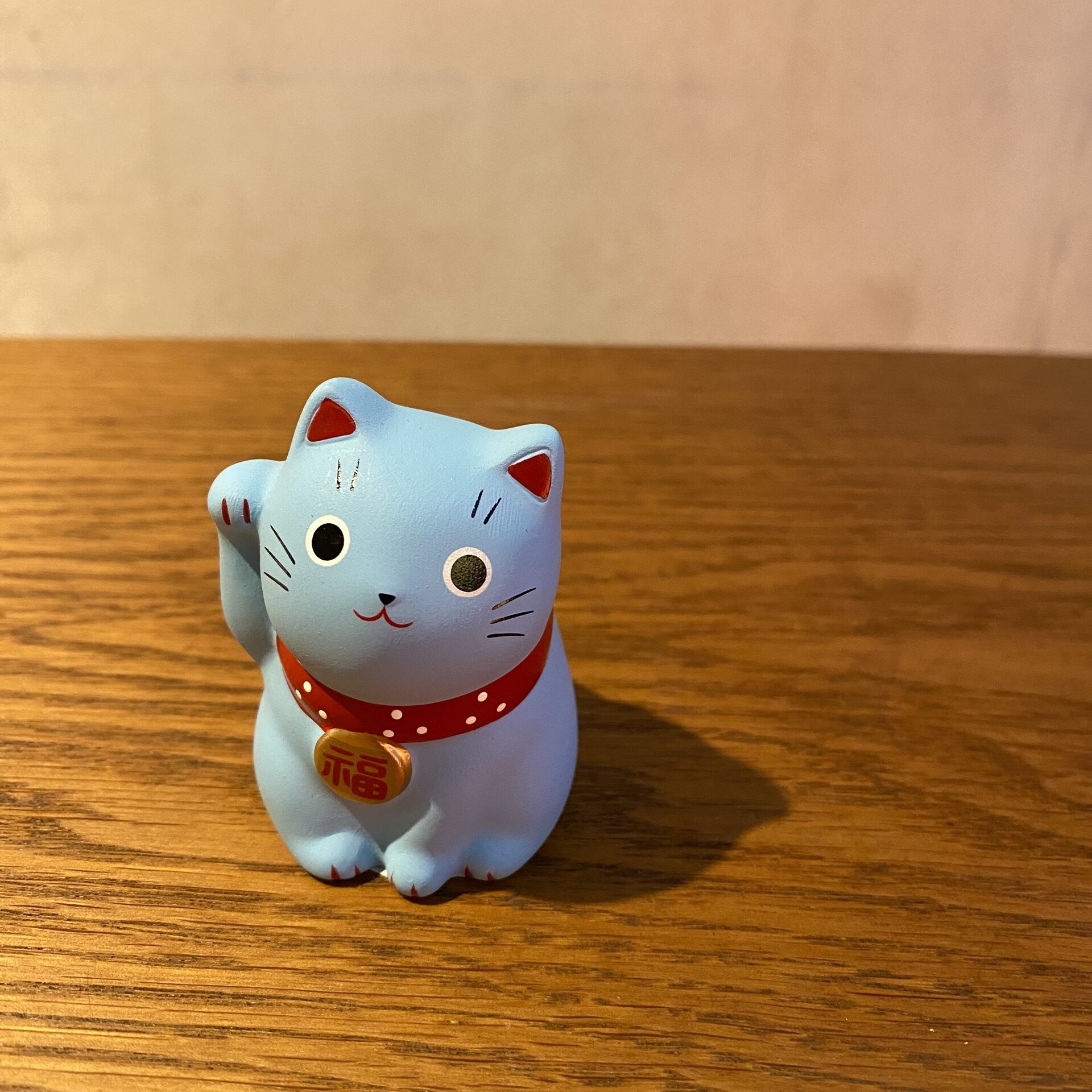 Maneki Neko Azul ( Salud y larga vida) - 2