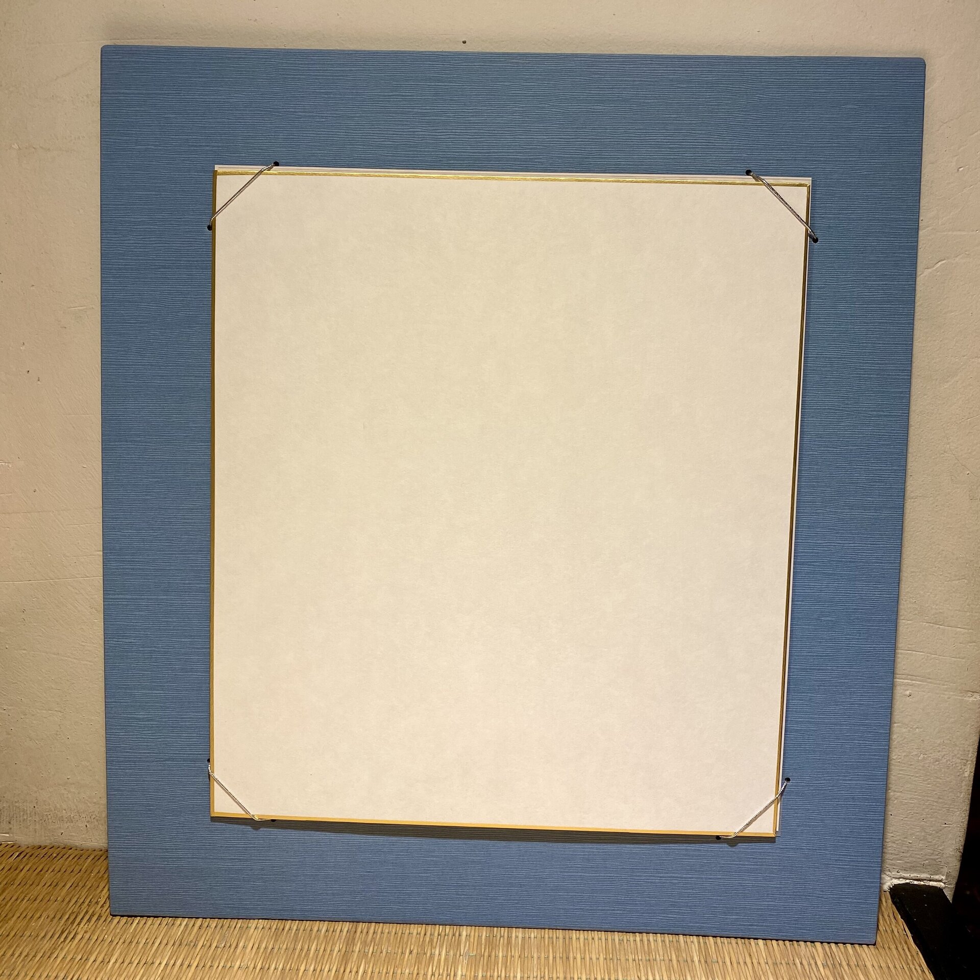 Marco japonés tradicional para Shikishi (Azul) - 2