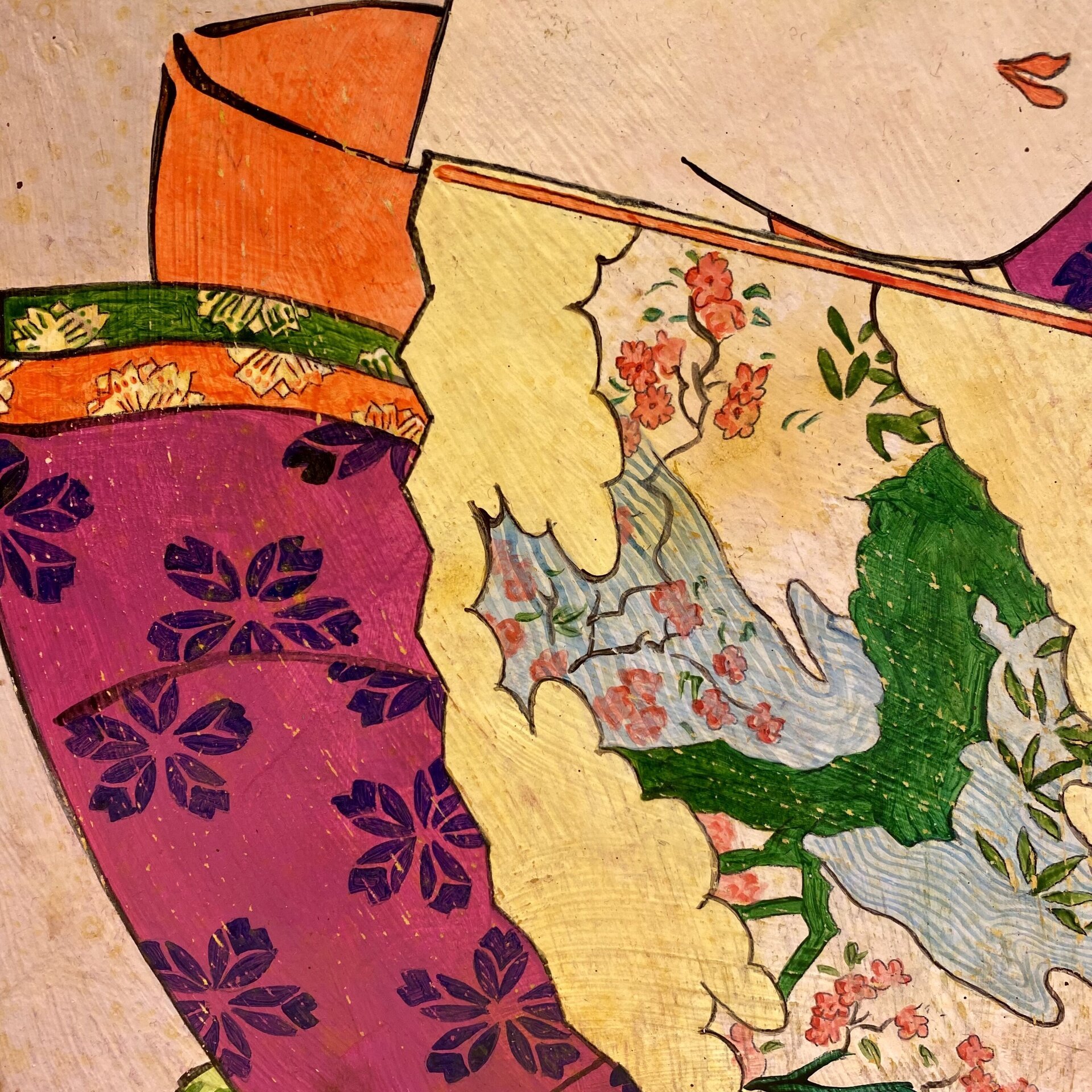 Cuadro de madera Abanico - 5