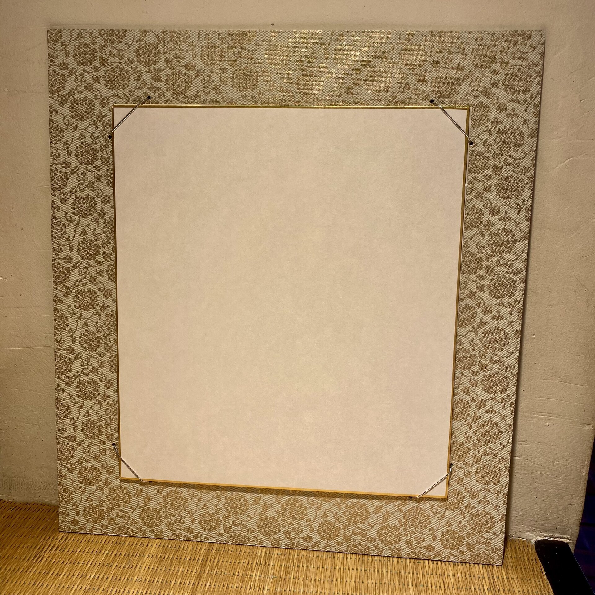 Marco japonés tradicional para Shikishi (Blanco Dorado) - 3