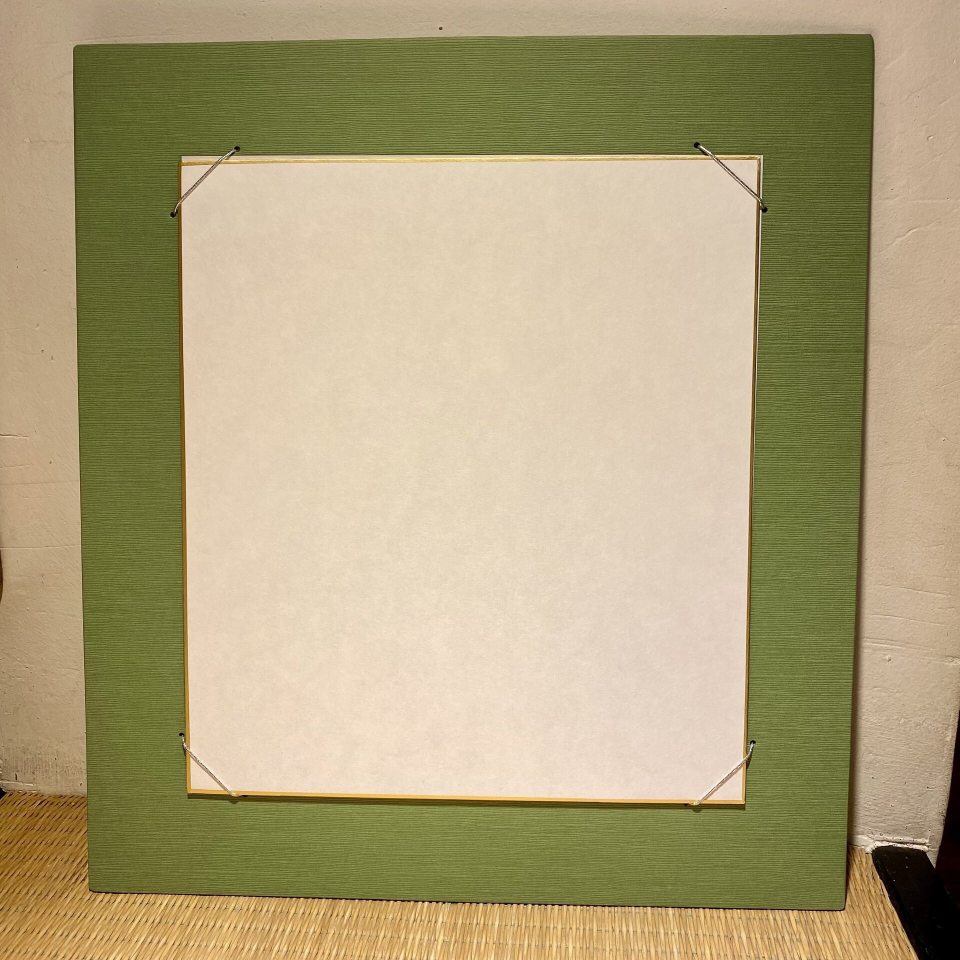 Marco japonés tradicional para Shikishi (Te verde) - 2