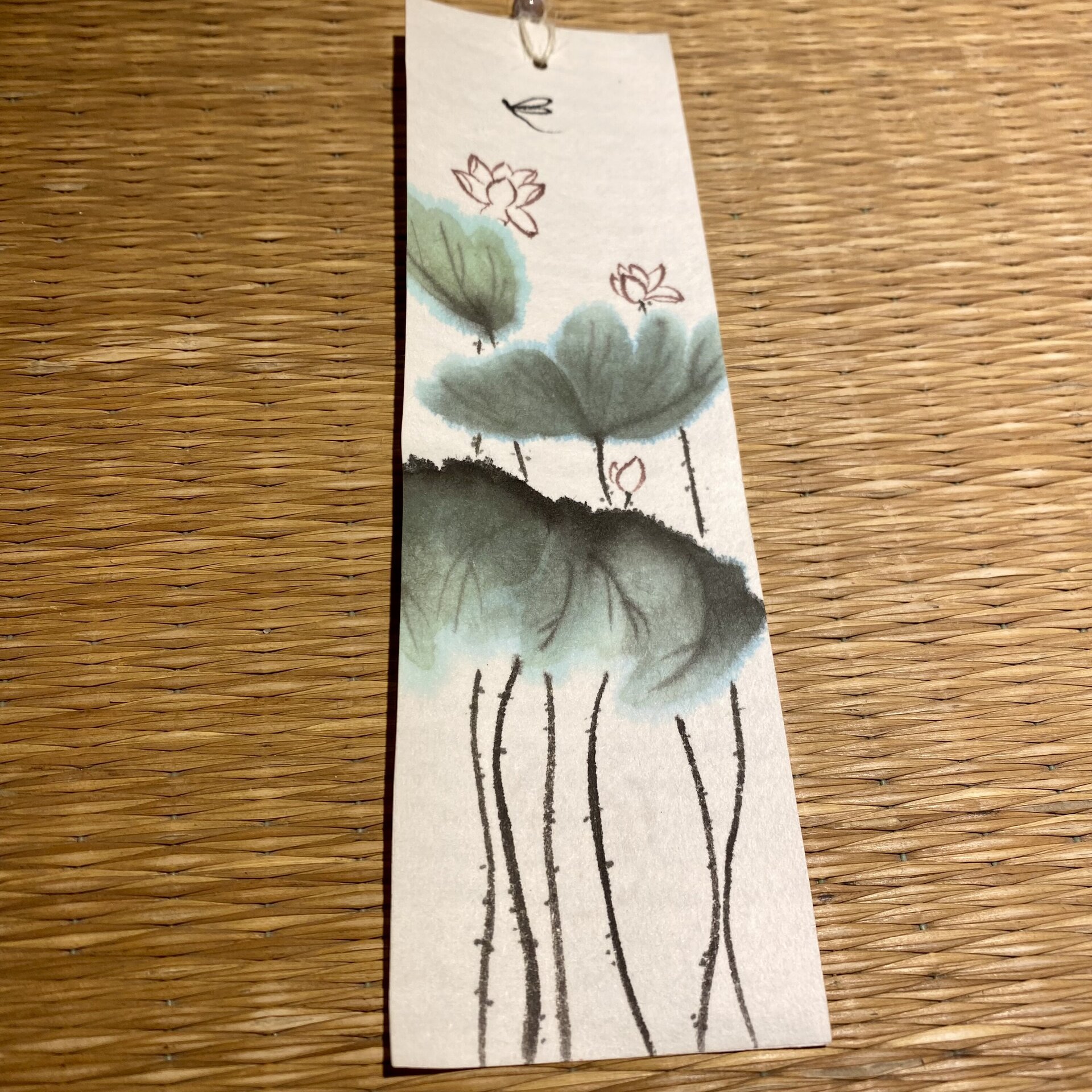 Furin de cristal con Sumie Flor de loto - 3