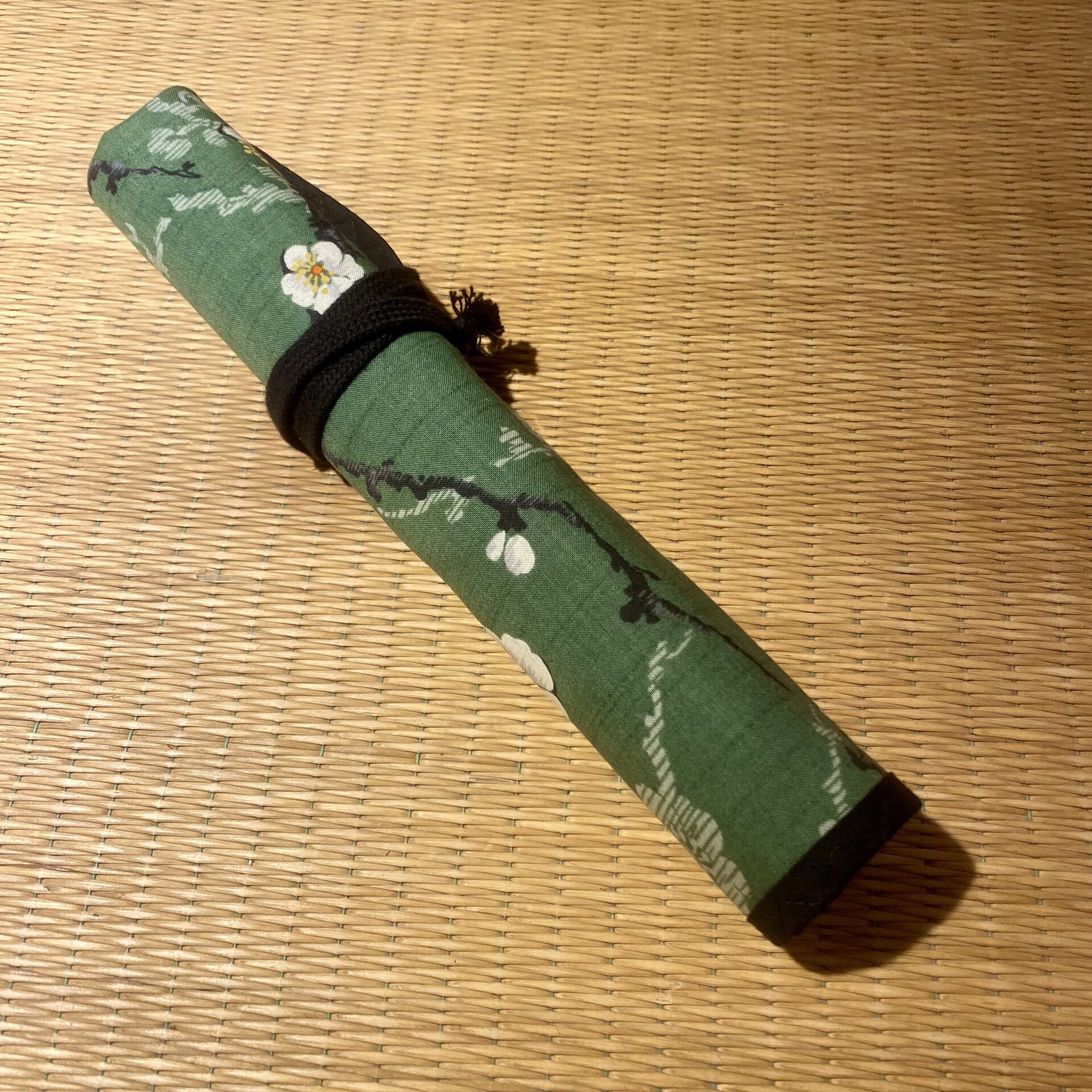 Estuche de pincel Flor verde - 1