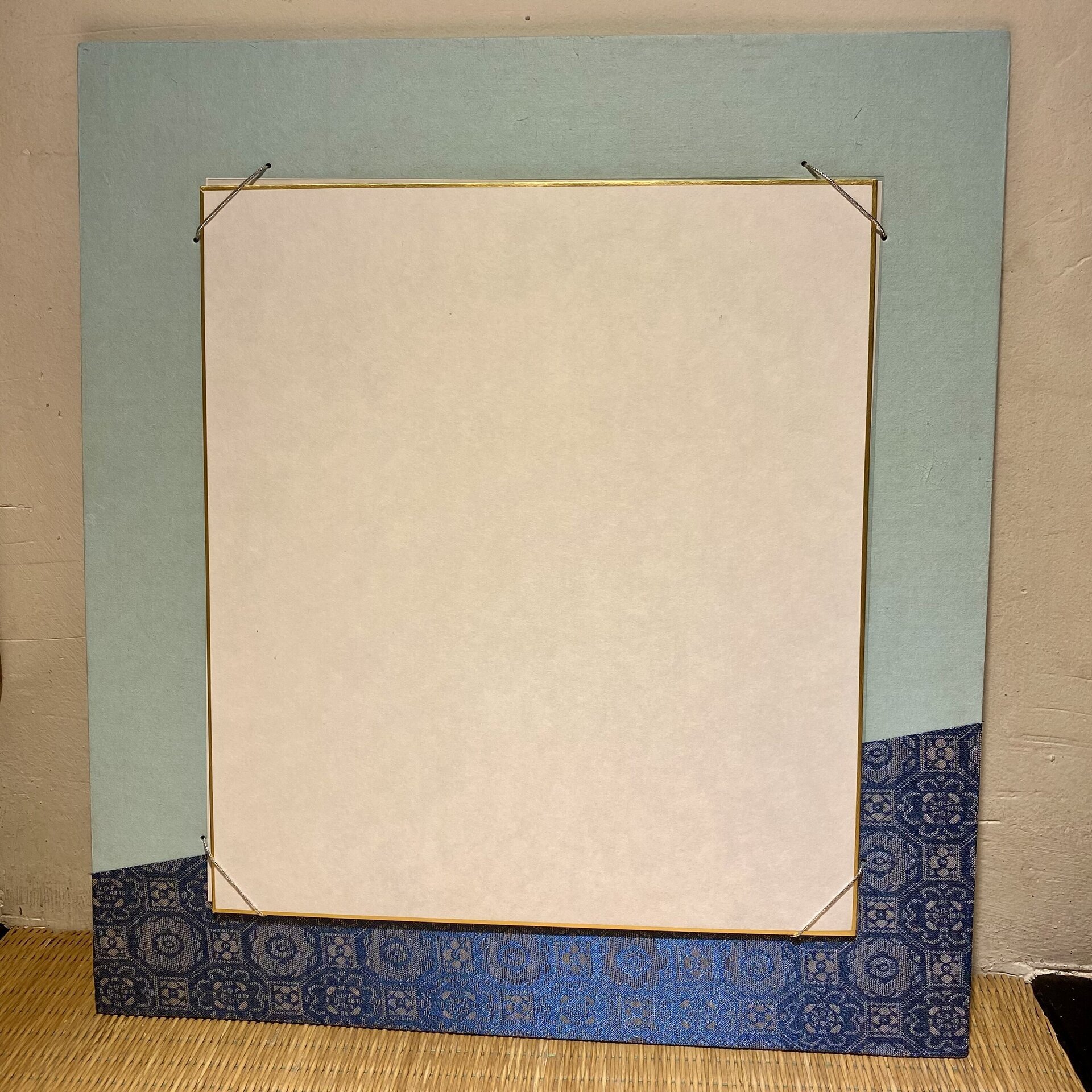 Marco japonés tradicional para Shikishi (Azul Claro) - 2